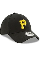 New Era Pittsburgh Pirates Black Alt 2 P JR TOD Team Classic 39THIRTY Adjustable Toddler Hat