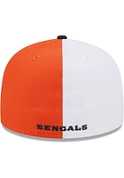 New Era Cincinnati Bengals Mens White 2023 Sideline 59FIFTY Fitted Hat