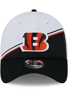 New Era Cincinnati Bengals Mens Black 2023 Sideline 39THIRTY Flex Hat