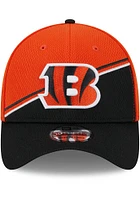 New Era Cincinnati Bengals Mens Orange 2023 Sideline STM 39THIRTY Flex Hat