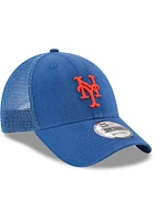 New Era New York Mets Trucker 9FORTY Adjustable Hat - Blue