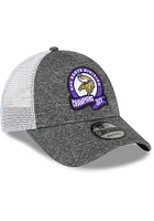 New Era Minnesota Vikings 2022 Division Champions LR 9FORTY Adjustable Hat - Graphite