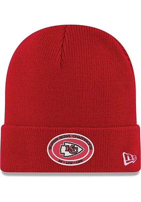 New Era Kansas City Chiefs Red 2022 Super Bowl Multi-Champ Cuff Mens Knit Hat