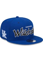 New Era Kentucky Wildcats Blue Evergreen  Script 9FIFTY Mens Snapback Hat