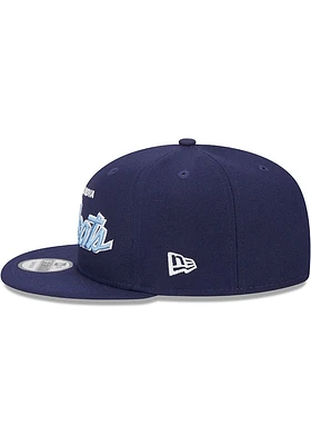 New Era Villanova Wildcats Navy Blue Evergreen  Script 9FIFTY Mens Snapback Hat