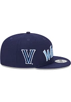 New Era Villanova Wildcats Navy Blue Evergreen  Script 9FIFTY Mens Snapback Hat