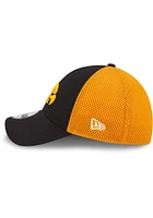 New Era Iowa Hawkeyes Mens Black Evergreen  Team Neo 39THIRTY Flex Hat
