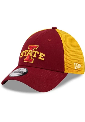 New Era Iowa State Cyclones Mens Cardinal Evergreen  Team Neo 39THIRTY Flex Hat