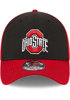 New Era Ohio State Buckeyes Mens Black Evergreen 39THIRTY Flex Hat