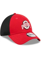 New Era Ohio State Buckeyes Mens Red Evergreen  Team Neo 39THIRTY Flex Hat