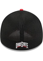 New Era Ohio State Buckeyes Mens Red Evergreen  Team Neo 39THIRTY Flex Hat