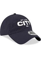 New Era St Louis City SC Wordmark 9TWENTY Classic Adjustable Hat - Navy Blue