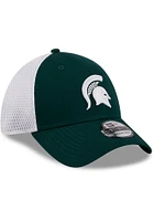 New Era Michigan State Spartans Mens Green Evergreen  Team Neo 39THIRTY Flex Hat