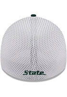 New Era Michigan State Spartans Mens Green Evergreen  Team Neo 39THIRTY Flex Hat