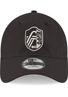 New Era St Louis City SC Tonal Primary Crest 9TWENTY Adjustable Hat - Black