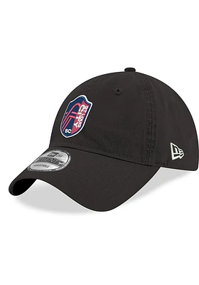 New Era St Louis City SC Primary Crest 9TWENTY Classic Adjustable Hat - Black