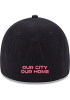 New Era St Louis City SC Mens Navy Blue Street Crest 39THIRTY Flex Hat