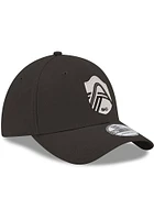 New Era St Louis City SC Mens Black Tonal Street Crest 39THIRTY Flex Hat