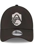 New Era St Louis City SC Mens Black Tonal Street Crest 39THIRTY Flex Hat