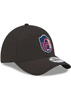 New Era St Louis City SC Mens Black Primary Crest 39THIRTY Flex Hat