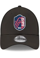 New Era St Louis City SC Mens Black Primary Crest 39THIRTY Flex Hat