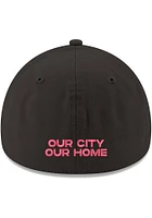 New Era St Louis City SC Mens Black Primary Crest 39THIRTY Flex Hat