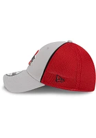 New Era Ohio State Buckeyes Mens Grey Pipe Neo 39THIRTY Flex Hat