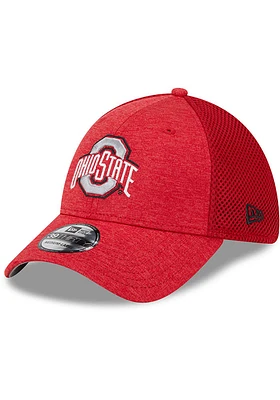 New Era Ohio State Buckeyes Mens Red 2T Basic 39THIRTY Flex Hat