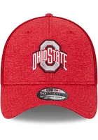 New Era Ohio State Buckeyes Mens Red 2T Basic 39THIRTY Flex Hat