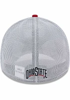 New Era Ohio State Buckeyes Mens Grey Heather 3T 39THIRTY Flex Hat