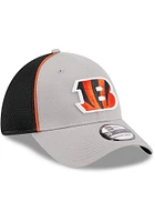 New Era Cincinnati Bengals Mens Grey Pipe Neo 39THIRTY Flex Hat