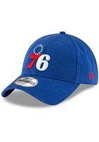 New Era Philadelphia 76ers 76 logo Core Classic 9TWENTY Adjustable Hat - Blue