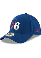 New Era Philadelphia 76ers 76 logo The League 9FORTY Adjustable Hat - Blue