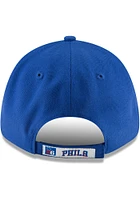 New Era Philadelphia 76ers 76 logo The League 9FORTY Adjustable Hat - Blue