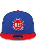 New Era Detroit Pistons Blue 2T JR Basic 9FIFTY Youth Snapback Hat