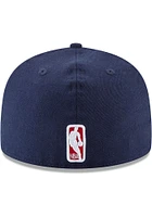 New Era Orleans Pelicans Mens Navy Blue Primary Logo 59FIFTY Fitted Hat