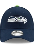 New Era Seattle Seahawks The League 9FORTY Adjustable Hat - Navy Blue