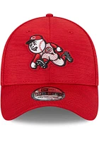 New Era Cincinnati Reds Mens Red 2023 Clubhouse 39THIRTY Flex Hat