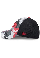 New Era Cincinnati Reds Black 2T Active Training Camo JR 39THIRTY Youth Flex Hat