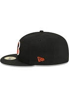 New Era Cincinnati Bengals Mens Black Pin 59FIFTY Fitted Hat