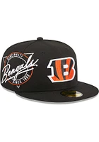 New Era Cincinnati Bengals Mens Black Neon 59FIFTY Fitted Hat