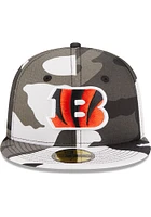 New Era Cincinnati Bengals Mens White Camo 59FIFTY Fitted Hat