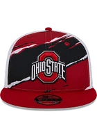 New Era Ohio State Buckeyes Red Tear 9FIFTY Mens Snapback Hat