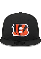 New Era Cincinnati Bengals Black 2 Patch 9FIFTY Mens Snapback Hat