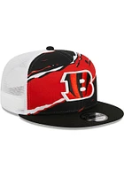 New Era Cincinnati Bengals Black Tear 9FIFTY Mens Snapback Hat