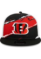 New Era Cincinnati Bengals Black Tear 9FIFTY Mens Snapback Hat