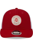 New Era Ohio State Buckeyes Circle Trucker LP9FIFTY Adjustable Hat - Red