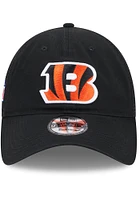 New Era Cincinnati Bengals Distinct Trucker 9TWENTY Adjustable Hat - Black