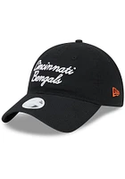 New Era Cincinnati Bengals Black Script 9TWENTY Womens Adjustable Hat