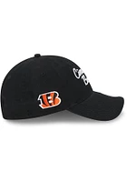 New Era Cincinnati Bengals Black Script 9TWENTY Womens Adjustable Hat